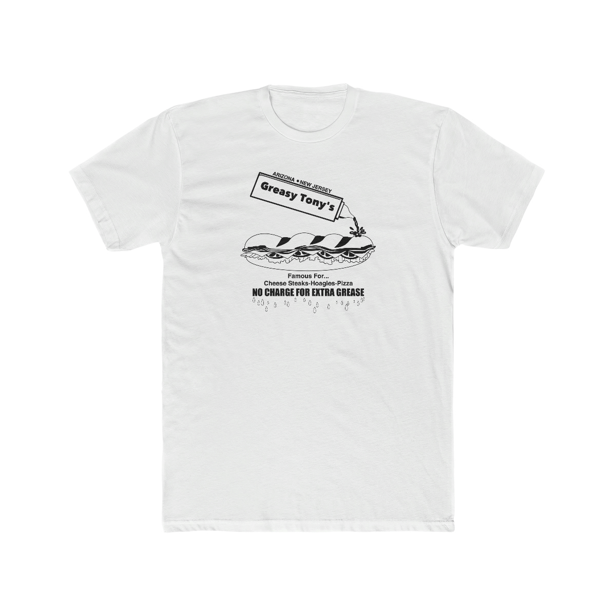 Greasy Tony’s – New Brunswick, N.J. and Tuscon, Az. Men’s crew T-shirt ...